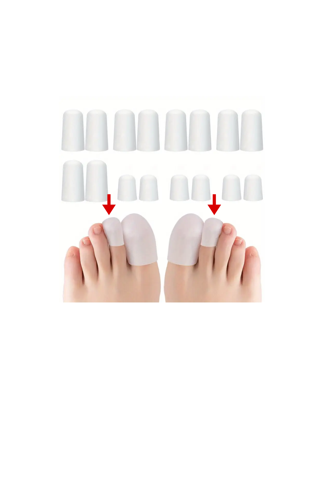 Dr. Pretty Feet Protective Toe Cap (Small Toe) (2 Pack)